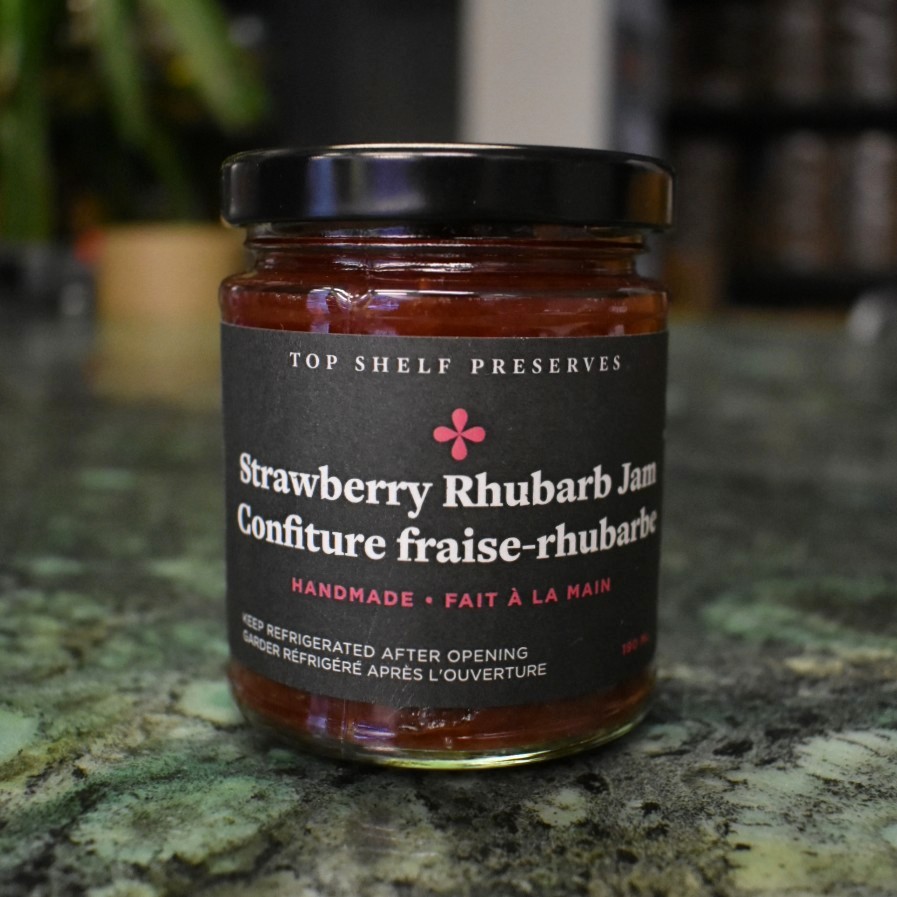 Strawberry Rhubarb Jam Top Shelf Preserves